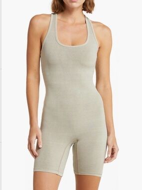 Outdoor Mid-thigh Bodysuit- Stone